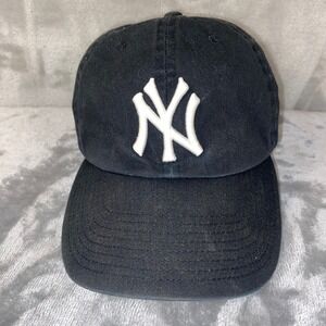 New York Yankees 47 Brand Adjustable Black Baseball Cap Hat Men OSFA